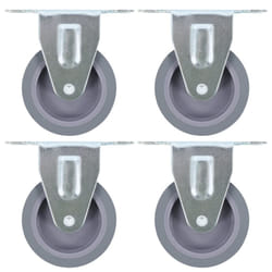 vidaXL Fixed Casters Trolley Moving Wheels Furniture Caster Trolley Caster - 24 pcs