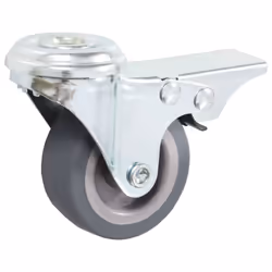 vidaXL 32x Bolt Hole Swivel Casters with Double Brakes 50mm Trolley Wheels