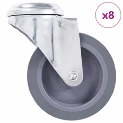 vidaXL Bolt Hole Swivel Casters Moving Wheel Trolley Caster Furniture Caster - 8 pcs