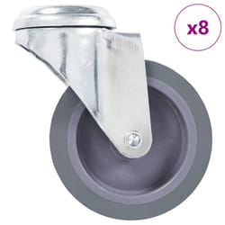 vidaXL Bolt Hole Swivel Casters Moving Wheel Trolley Caster Furniture Caster - 8 pcs