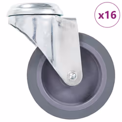 vidaXL Bolt Hole Swivel Casters Moving Wheel Trolley Caster Furniture Caster - 16 pcs