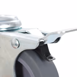 vidaXL Bolt Hole Swivel Casters with Double Brakes Trolley Wheel Caster TPR - 32 pcs