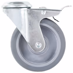 vidaXL Bolt Hole Swivel Casters Moving Wheel Trolley Caster Furniture Caster - 8 pcs - Additional view 5
