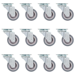 vidaXL Swivel Casters Trolley Moving Wheels Furniture Caster Trolley Caster - 24 pcs
