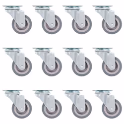 vidaXL Swivel Casters Trolley Moving Wheels Furniture Caster Trolley Caster - 72 pcs