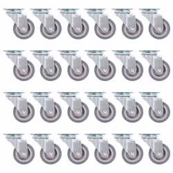 vidaXL Swivel Casters Trolley Moving Wheels Furniture Caster Trolley Caster - 48 pcs