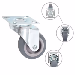 vidaXL Swivel Casters Trolley Moving Wheels Furniture Caster Trolley Caster - 72 pcs