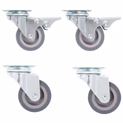vidaXL Swivel Casters Trolley Moving Wheels Furniture Caster Trolley Caster - 16 pcs