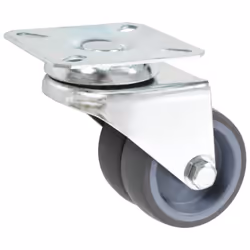 vidaXL Twin-wheel Swivel Casters Furniture Caster Trolley Wheel Caster 100kg - 12 pcs