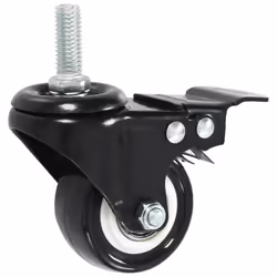 vidaXL 12x Swivel Casters with Brakes 50mm Trolley Furniture Moving Box Wheels