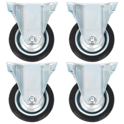 vidaXL Fixed Casters Trolley Moving Wheels Furniture Caster Trolley Caster - 8 pcs