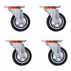 vidaXL Swivel Casters Trolley Moving Wheels Furniture Caster Trolley Caster - 24 pcs