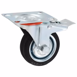 vidaXL Swivel Casters with Double Brakes Furniture Casters Trolley Caster - 24 pcs
