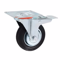vidaXL Swivel Casters with Double Brakes Furniture Casters Trolley Caster - 12 pcs