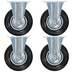 vidaXL Fixed Casters Trolley Moving Wheels Furniture Caster Trolley Caster - 8 pcs