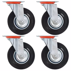 vidaXL Swivel Casters Trolley Moving Wheels Furniture Caster Trolley Caster - 8 pcs