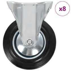 vidaXL Fixed Casters Trolley Moving Wheels Furniture Caster Trolley Caster - 8 pcs