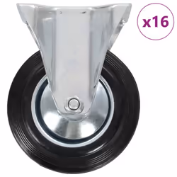 vidaXL Fixed Casters Trolley Moving Wheels Furniture Caster Trolley Caster - 16 pcs