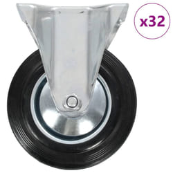 vidaXL Fixed Casters Trolley Moving Wheels Furniture Caster Trolley Caster - 32 pcs