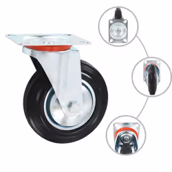 vidaXL 32x Swivel Casters 160mm Trolley Furniture Moving Bed Drawer Box Wheels
