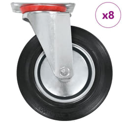vidaXL Swivel Casters Trolley Moving Wheels Furniture Caster Trolley Caster - 8 pcs