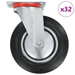 vidaXL Swivel Casters Trolley Moving Wheels Furniture Caster Trolley Caster - 32 pcs