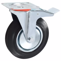 vidaXL Swivel Casters with Double Brakes Furniture Casters Trolley Caster - 16 pcs