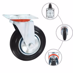 vidaXL Swivel Casters Trolley Moving Wheels Furniture Caster Trolley Caster - 24 pcs