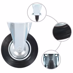 vidaXL Casters Moving Wheels Trolley Accessory Furniture Caster Trolley Caster - 12 pcs