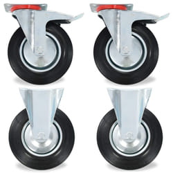 vidaXL Casters Moving Wheels Trolley Accessory Furniture Caster Trolley Caster - 16 pcs