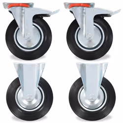 vidaXL Casters Moving Wheels Trolley Accessory Furniture Caster Trolley Caster - 24 pcs