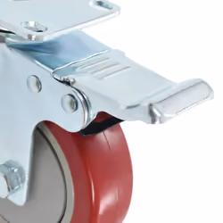 vidaXL Swivel Casters with Double Brakes 100mm Furniture Wheels Trolley Caster - 8 pcs