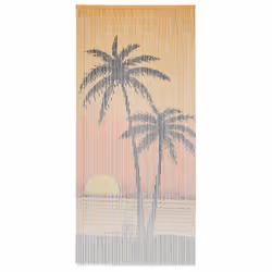 vidaXL Insect Door Curtain Bamboo 90x200cm Elegant Quiet Mosquitoes Fly Screen