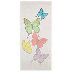vidaXL Insect Door Curtain Bamboo 90x200cm Elegant Quiet Mosquitoes Fly Screen