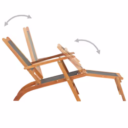 VidaXL 45958 outdoor chair Terrace Padded seat Acacia wood, Textile