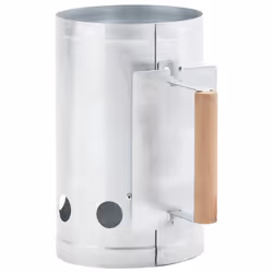 vidaXL Charcoal Grill Chimney Starter Galvanised Steel Quick Fire Lighter