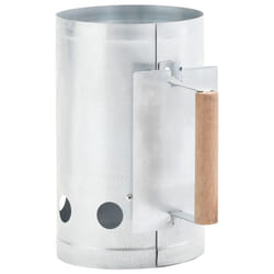 vidaXL Charcoal Grill Chimney Starter Galvanised Steel Quick Fire Lighter