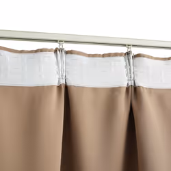 vidaXL 2x Blackout Curtains with Hooks Taupe 140x175cm Drapery Blind Drape