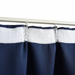 vidaXL 2x Blackout Curtains with Hooks Blue 140x175cm Drapery Blind Drape - Additional view 3