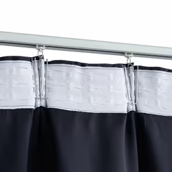 vidaXL 2x Blackout Curtains with Hooks Anthracite 225cm Blind Window Covering