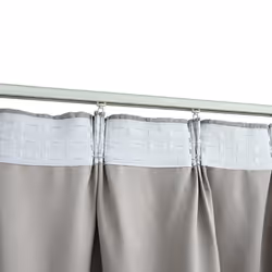 vidaXL 2x Blackout Curtains with Hooks Grey 140x245cm Drapery Blind Drape