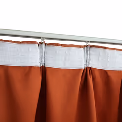 vidaXL 2x Blackout Curtains with Hooks Rust 140x225cm Drapery Blind Drape