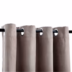 vidaXL 2x Blackout Curtains with Metal Rings Taupe 140x225cm Blind Drapery