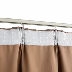 vidaXL 2x Blackout Curtains with Hooks Taupe 140x245cm Drapery Blind Drape