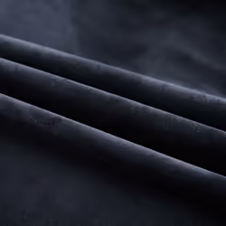 vidaXL 2x Blackout Curtains with Hooks Velvet Black 140x225cm Drapery Blinds