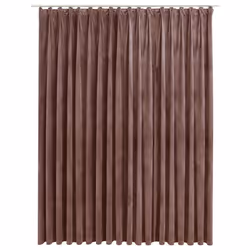 vidaXL Blackout Curtain with Hooks Velvet Antique Pink Blind Drapery Window