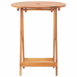 vidaXL Solid Acacia Wood Folding Garden Bistro Dining Outdoor Wooden Table