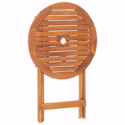 vidaXL Solid Acacia Wood Folding Garden Bistro Dining Outdoor Wooden Table