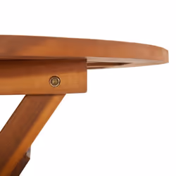 vidaXL Solid Acacia Wood Folding Garden Bistro Dining Outdoor Wooden Table - Additional view 8