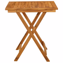 vidaXL Solid Acacia Wood Folding Garden Bistro Dining Outdoor Wooden Table